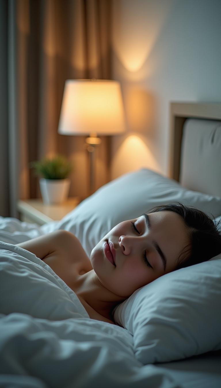 An individual resting and relaxing to enhance healing and recovery