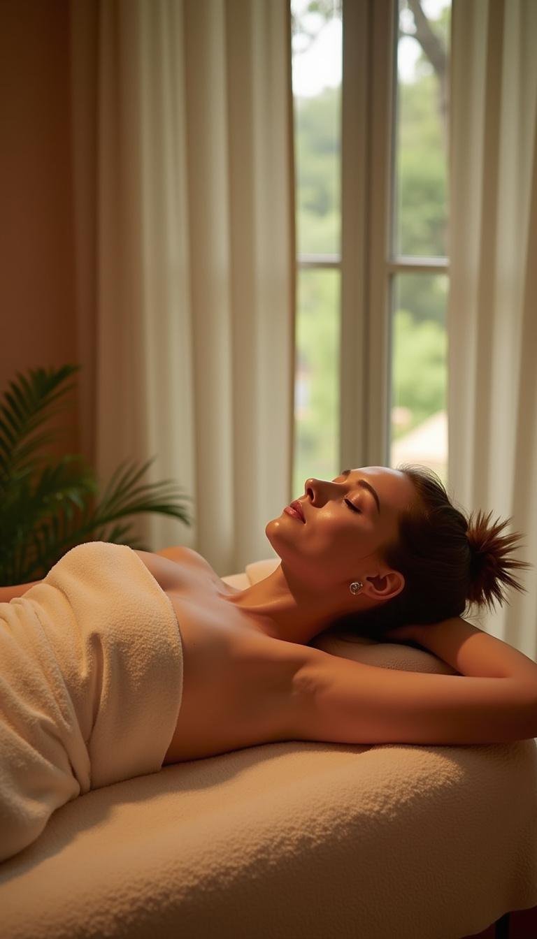 Relaxing massage session promoting stress relief and cortisol reduction in 2025