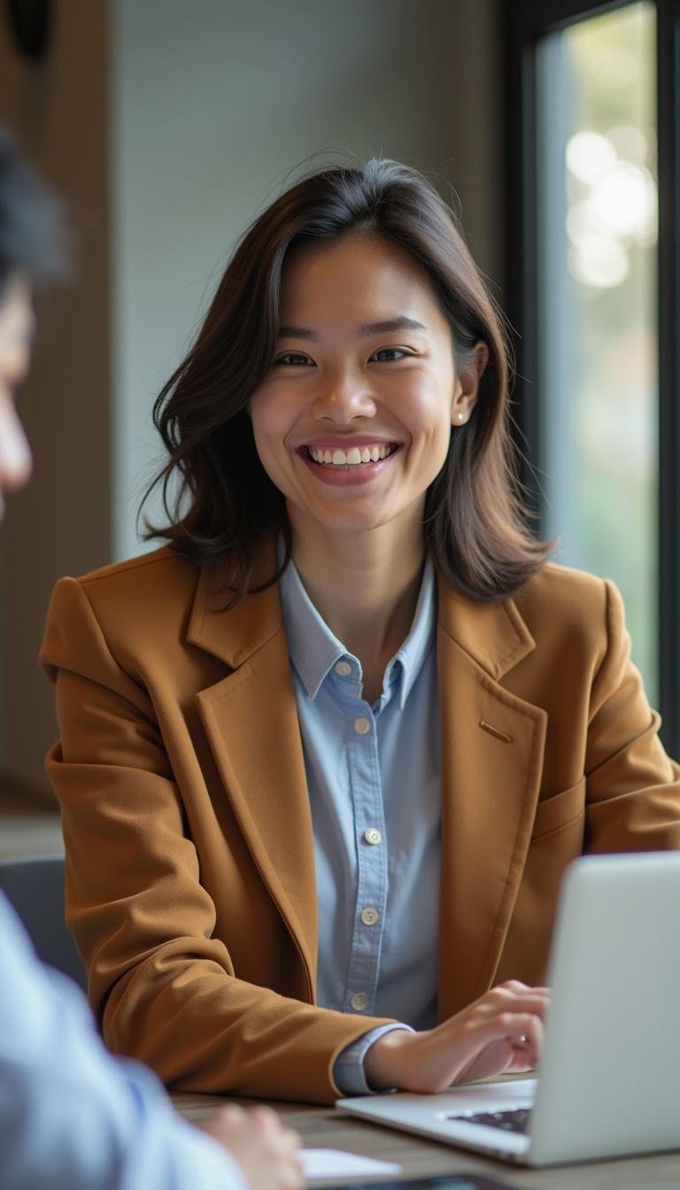 Person setting personal boundaries by politely saying no in a work environment to protect mental health