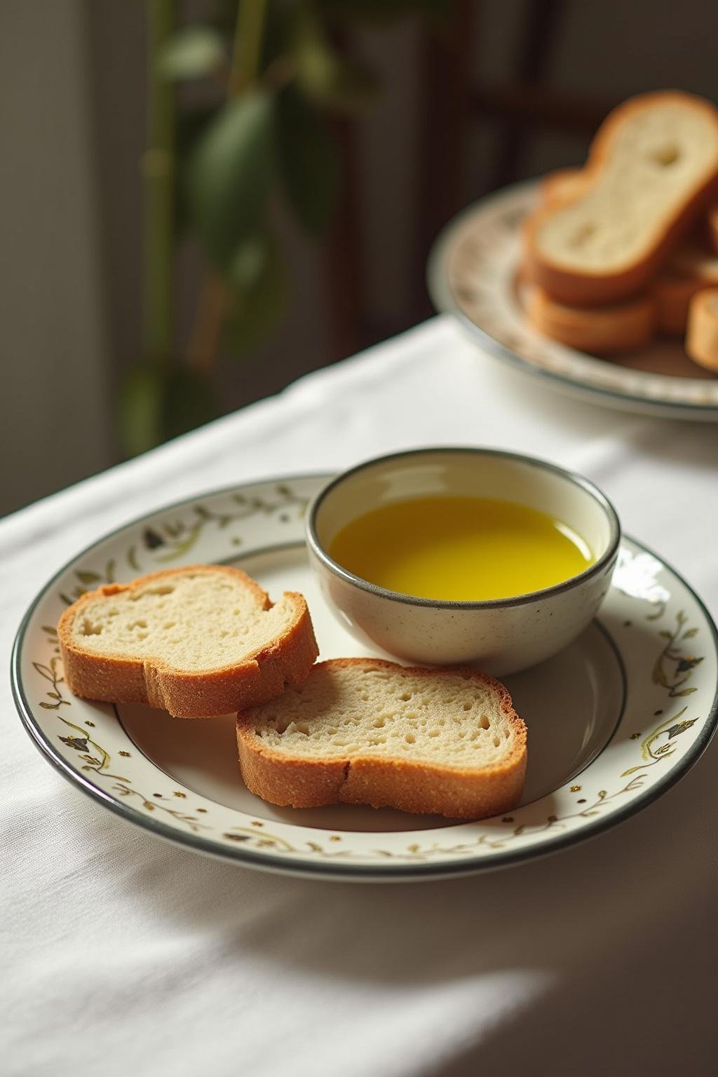 Woman pouring olive oil into breakfast bowl, showcasing a healthy morning habit involving olive oil