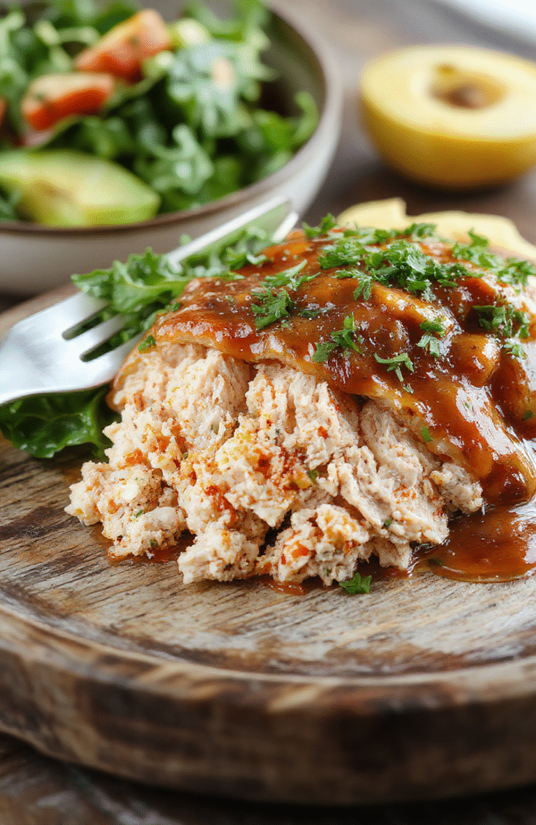 A colorful plate featuring cooked ground turkey seasoned with herbs, garnished with fresh vegetables on a rustic wooden table, styled casually with a fork nearby, natural daylight highlighting the textures and vibrant colors.