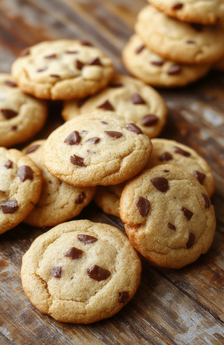 A close-up of golden brown cowboy cookies with chocolate chips and nuts, arranged on a rustic wooden platter, with a few cookies stacked and some broken to show melting chocolate, styled casually with a soft focus background and natural light.