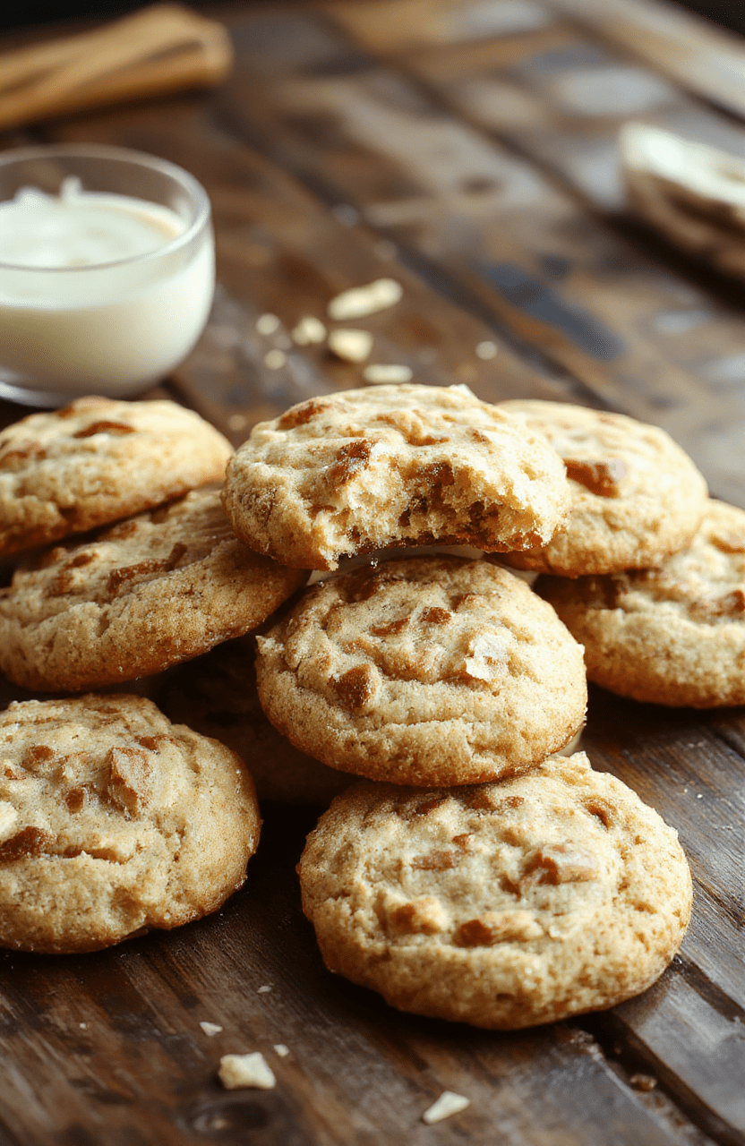 A batch of soft and chewy snickerdoodles arranged on a white ceramic plate, coated in cinnamon sugar, with a slightly cracked surface, warm golden-brown color, and rustic wooden background, styled simply for an inviting homemade appearance.
